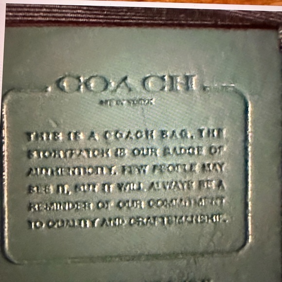 Coach Brown and Teal Satchel - Picture 11 of 17